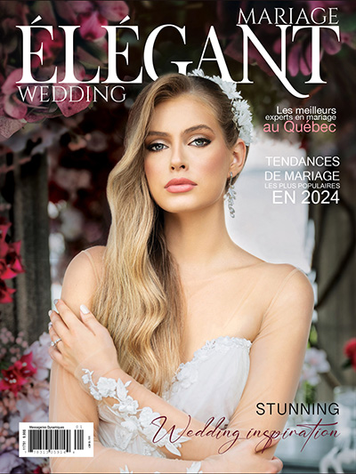 elegant wedding magazine cover